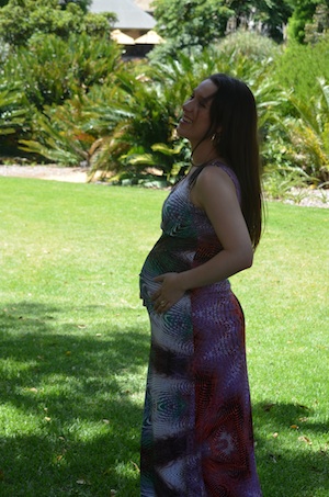 X over Maxi Maternity Dress